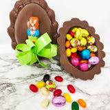 No. 3 Milk Chocolate Egg w/ Jelly Beans & Foiled Chocolates