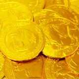 Foil Gold Coins Medium Milk Chocolate